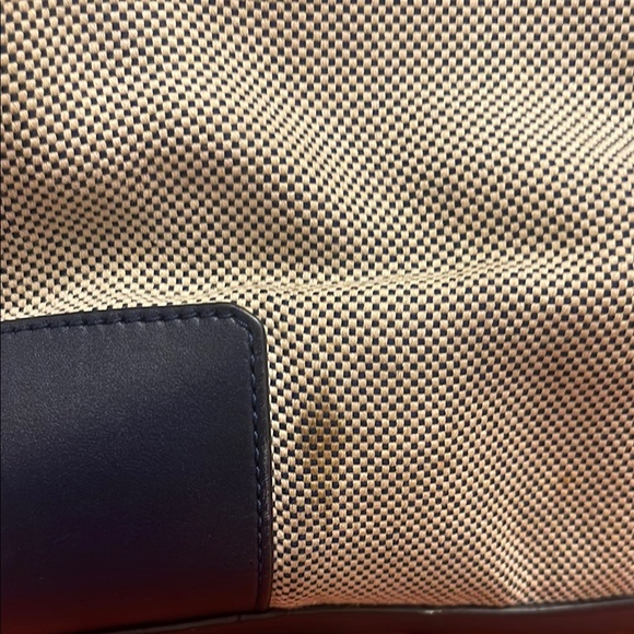 Tory Burch Blue and Cream Tote Bag - Picture 8 of 13